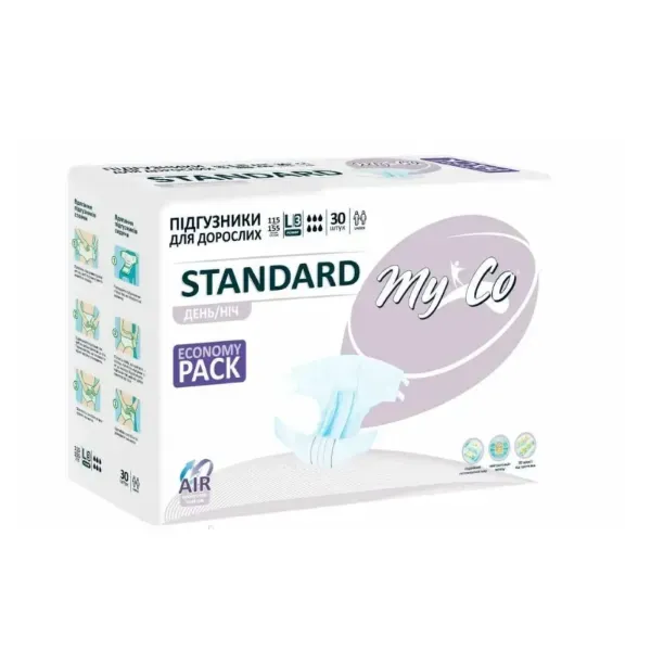 Подгузники для взрослых Myco Standard размер L №30