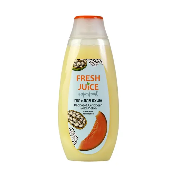 Гель для душа Fresh Juice Baobab & Caribbean Gold Melon 400 мл
