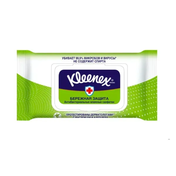 Антибактеріальні вологі серветки Kleenex №40