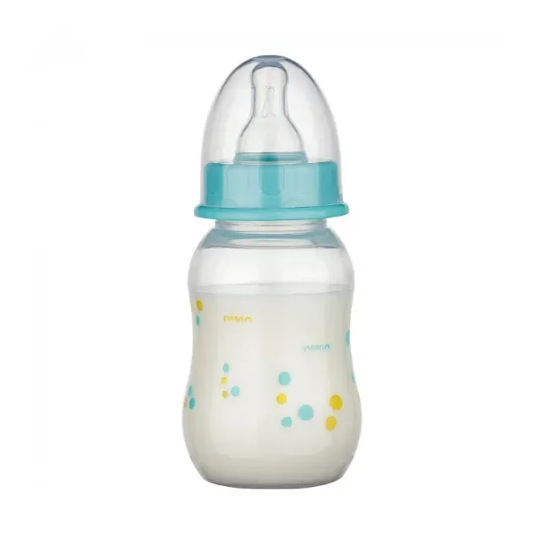 Бутылочка Baby-Nova пластиковая голубая 130 мл
