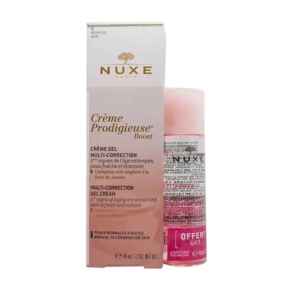 Набор Nuxe чудесный буст гель-крем 40 мл + мицеллярная вода вери роуз 40 мл