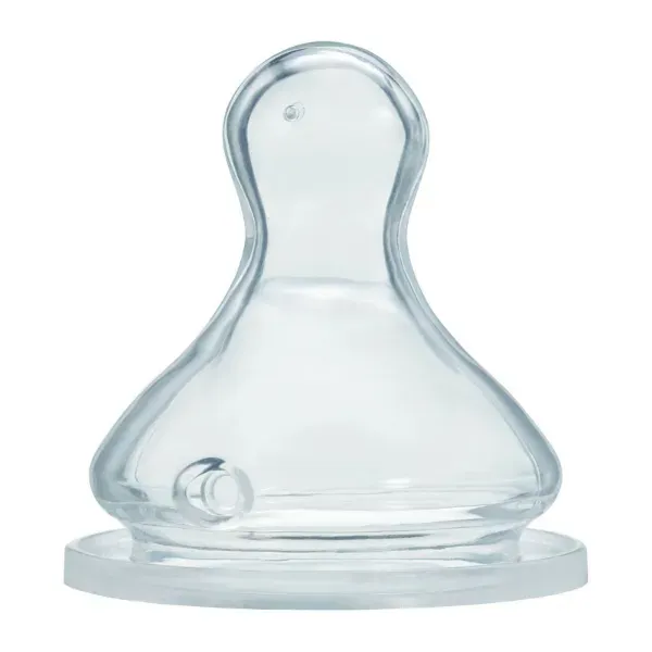 Соска Baby-Nova 14221 силиконовая круглая с широким горлышком для каши №2