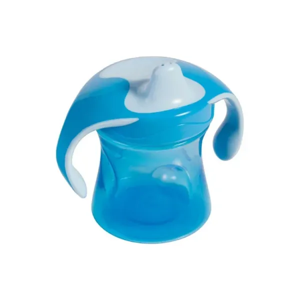 Чашка навчальна Baby-Nova з ручками блакитна 220 мл