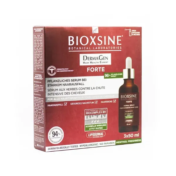 Сироватка Bioxsine DermaGen Forte рослинна проти випадіння волосся 50 мл №3