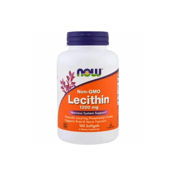 Лецитин NOW Lecithin 1200 мг капсулы №100