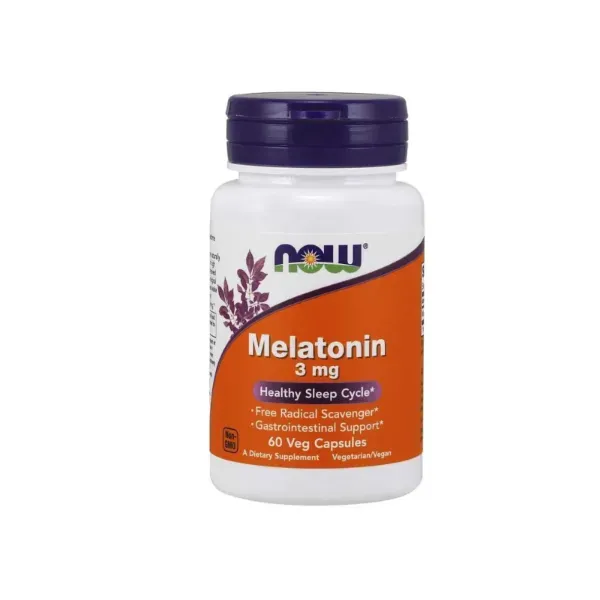 Мелатонін NOW Melatonin 3 мг капсули №60