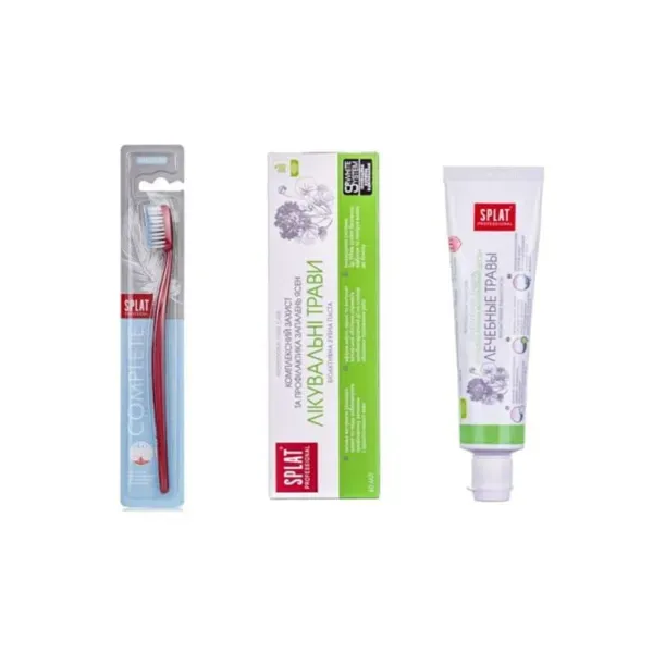 Зубна паста Splat Professional лікувальні трави 40 мл + зубна щітка