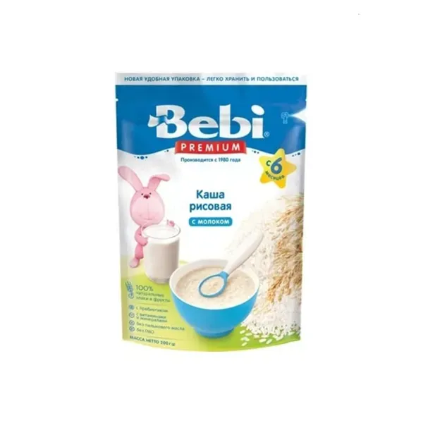Сухая молочная каша Bebi Premium рисовая 200 г