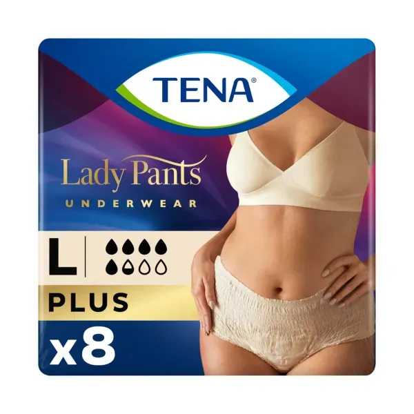 Урологічні труси Tena Lady Pants Plus для жінок Large Creme №8