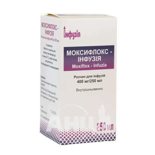 Моксифлокс-Инфузия раствор для инфузий 400 мг/250 мл бутылка 250 мл №1
