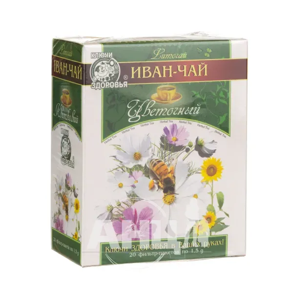 Фіточай Ключі Здоров'я іван-чай квітковий в фільтр-пакетах 1,5 г №20