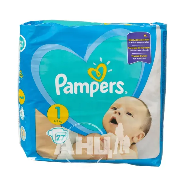 Підгузки дитячі Pampers New Baby-Dry Newborn №27
