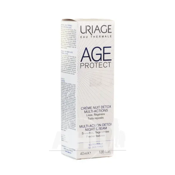 Нічний детокс-крем Uriage Age Protect Multi-Action Detox Night Cream очищення + корекція зморшок 40 мл