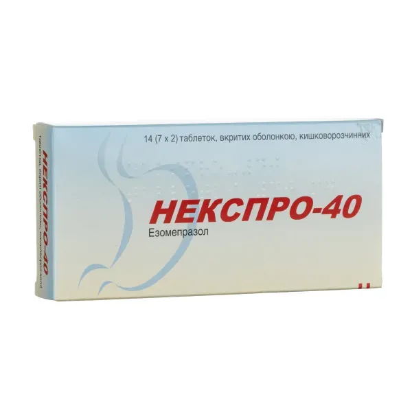 Некспро-40 таблетки 40 мг №14