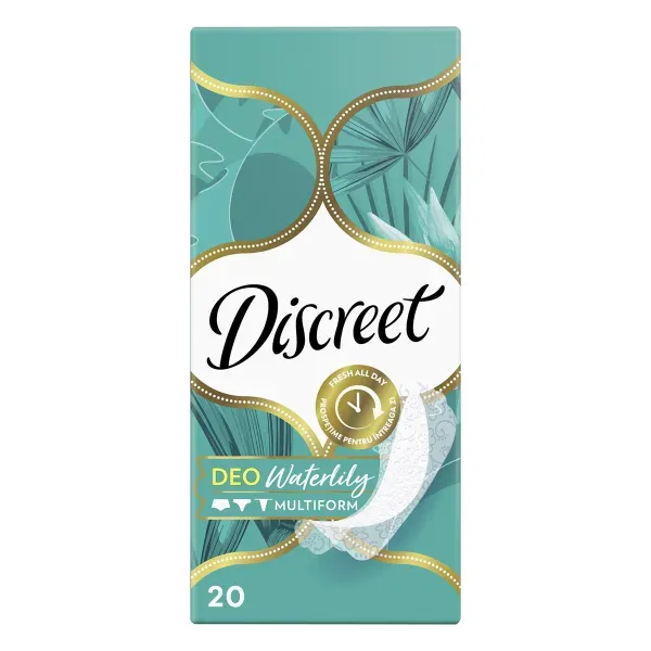 Прокладки щоденні гігієнічні жіночі Discreet deo water lily №20