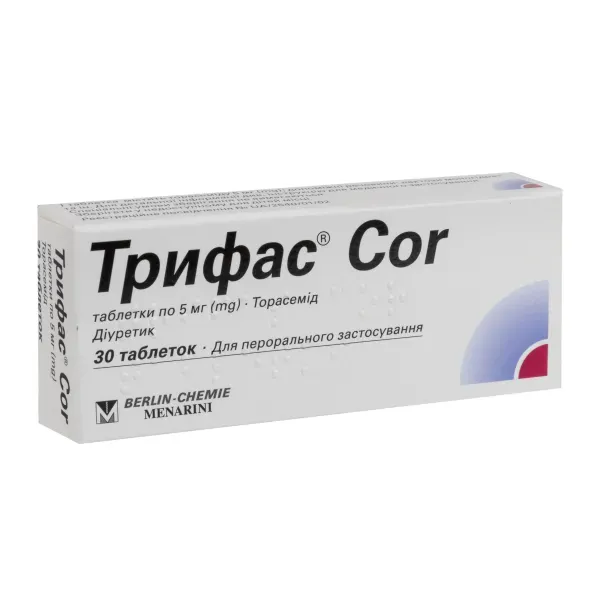 Трифас Cor таблетки 5 мг №30