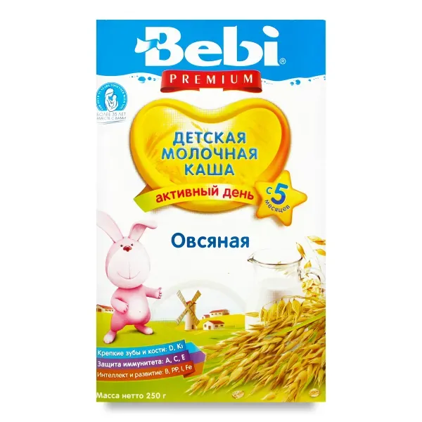 Молочна каша Bebi Premium вівсяна 250 г