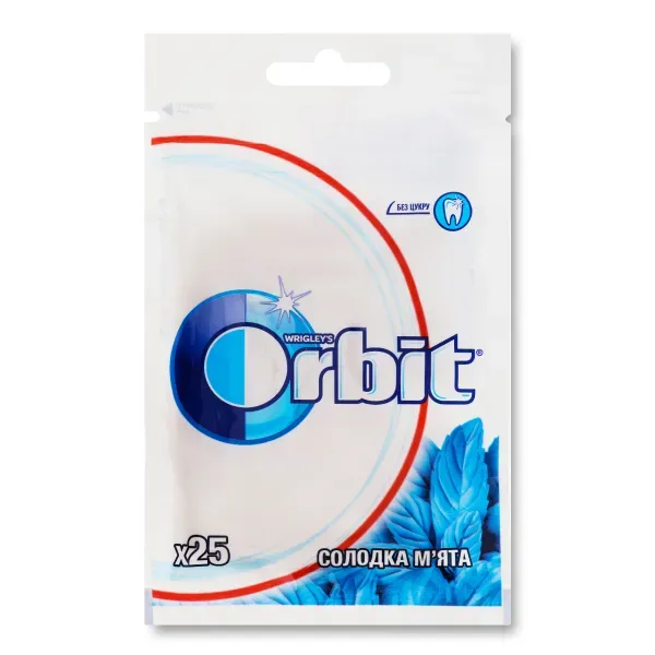 Жевательная резинка Orbit сладкая мята пакет 35 г