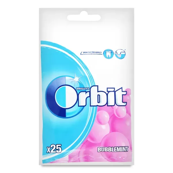 Жевательная резинка Orbit Bubblemint пакет 35 г