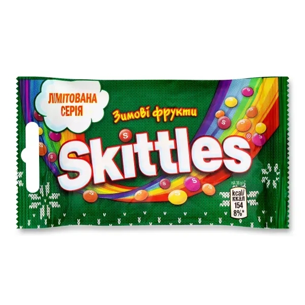 Драже Skittles зимние фрукты 38 г