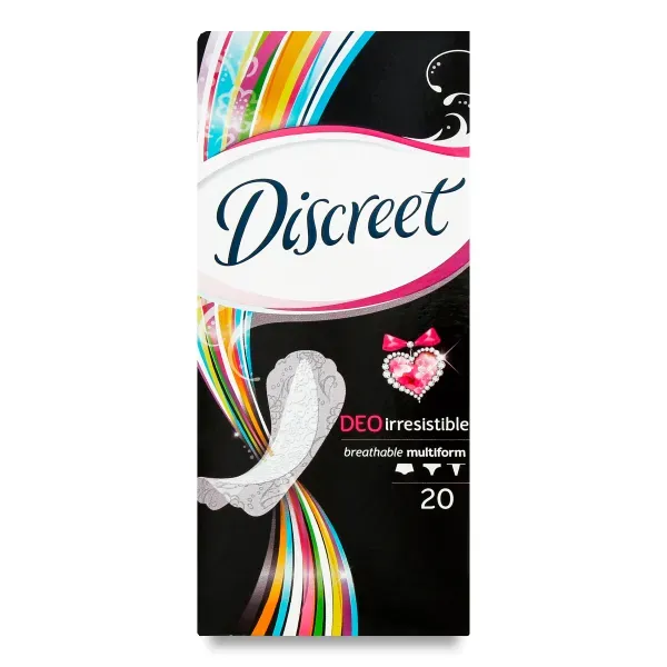 Прокладки гігієнічні щоденні Discreet Deo Irresistible Multiform №20