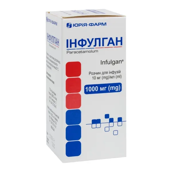 Инфулган раствор для инфузий 1000 мг бутылка 100 мл