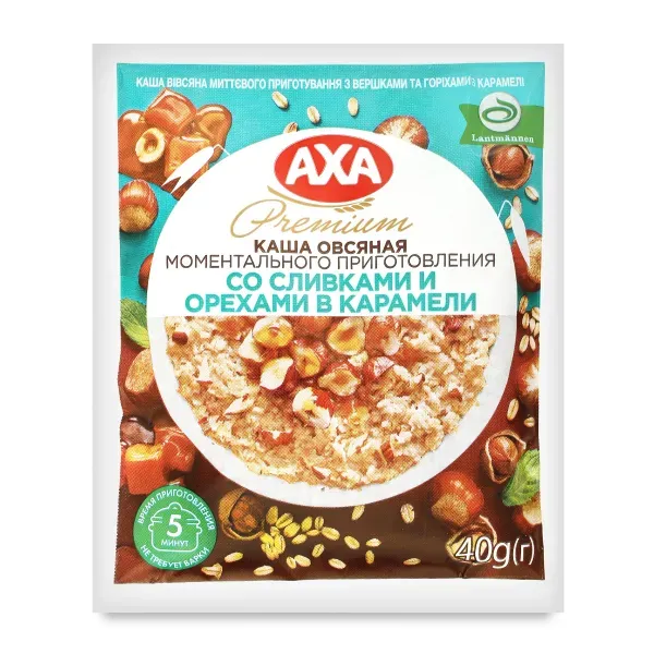 Каша овсяная AXA с орехами быстрого приготовления 40 г