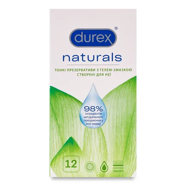 Презервативы Durex Naturals тонкие №12