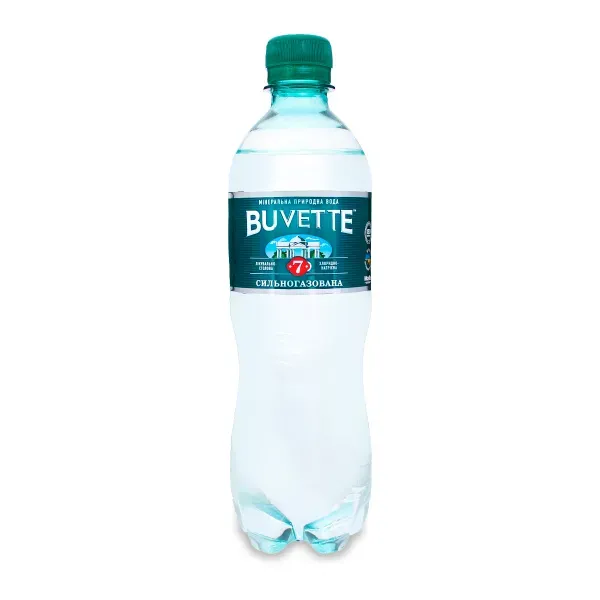 Вода мінеральна Buvette №7 сильногазована 0,5 л