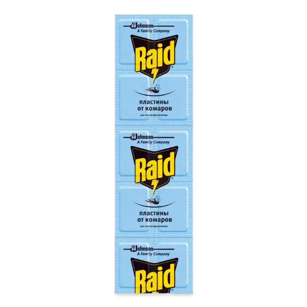 Пластини Raid проти комарів для фумігатора №10
