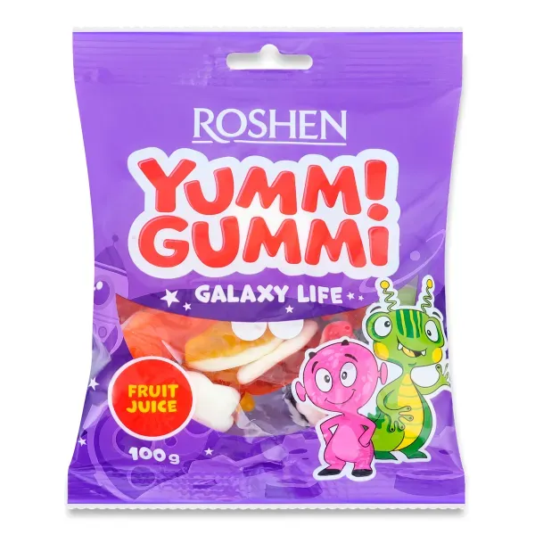 Желейні цукерки Yummi Gummi галаксі 100 г