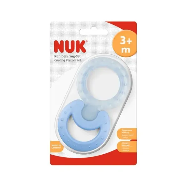 Набор Nuk 10256225 Прорезыватель охлаждающий и классический 3-12 месяцев