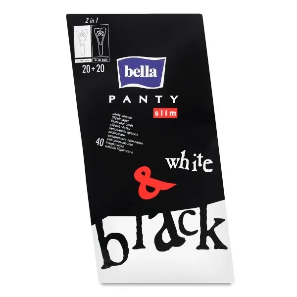 Прокладки жіночі гігієнічні Bella Panty Slim Black and White №40