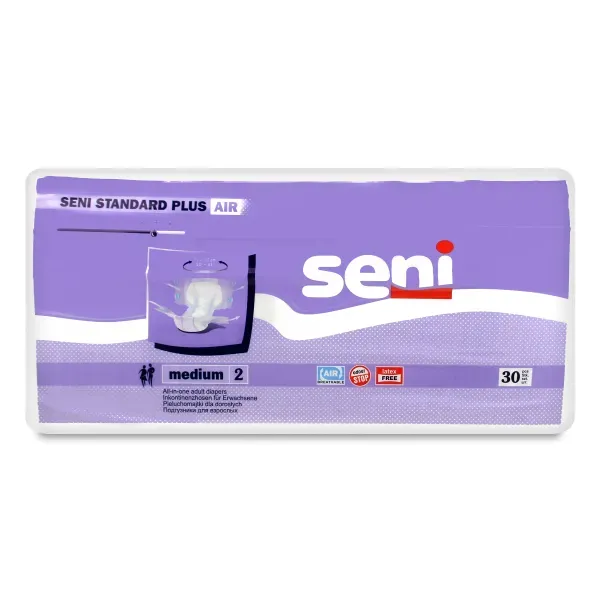 Підгузки для дорослих Seni Standard Plus Air medium №30