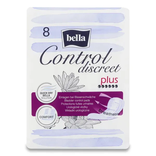 Прокладки урологические Bella Control Discreet Plus №8