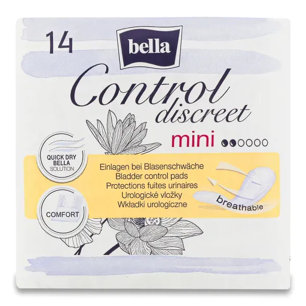 Прокладки урологические Bella Control Discreet Mini №14