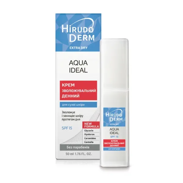 Крем увлажняющий Aqua ideal дневной hirudo derm extra dry 50 мл