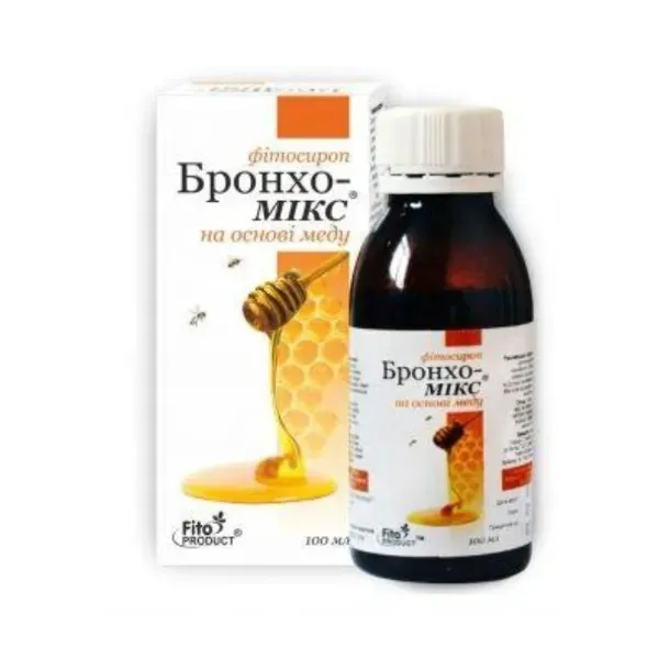 Бронхо-микс на основе меда фитосироп 100 мл