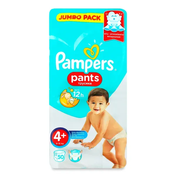 Подгузники-трусики детские Pampers Pants Maxi 4+ №50