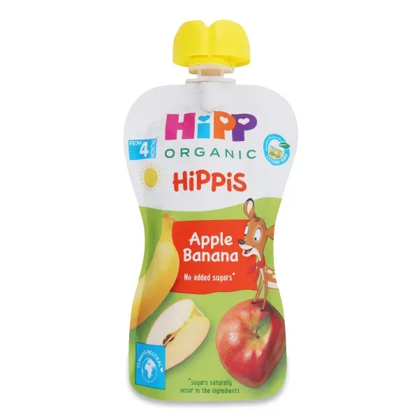 Пюре HiPP яблуко-банан 100 г