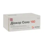 Діокор Соло 160 таблетки вкриті плівковою оболонкою 160 мг блістер №90