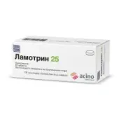 Ламотрин 25 таблетки 25 мг блістер №60