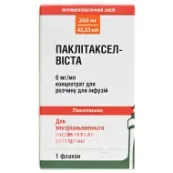 Паклитаксел-Виста концентрат для раствора для инфузий 260 мг/мл флакон 43,33 мл №1