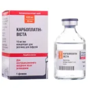 Карбоплатин-Виста концентрат для раствора для инфузий 450 мг флакон 45 мл №1