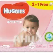 Влажные салфетки Huggies soft skin №168