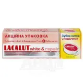 Зубная паста Lacalut White & Repair 75 мл + зубная нить Lacalut