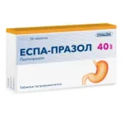 Еспа-празол таблетки 40мг №28