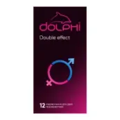 Презервативы Dolphi Double Effect с точками и ребрами №12