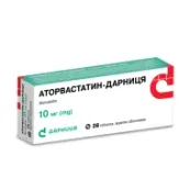 Аторвастатин-Дарниця таблетки 10 мг №28