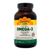 Жирні кислоти Country Life Omega-3 (Омега-3 риб'ячий жир) 1000 мг №100